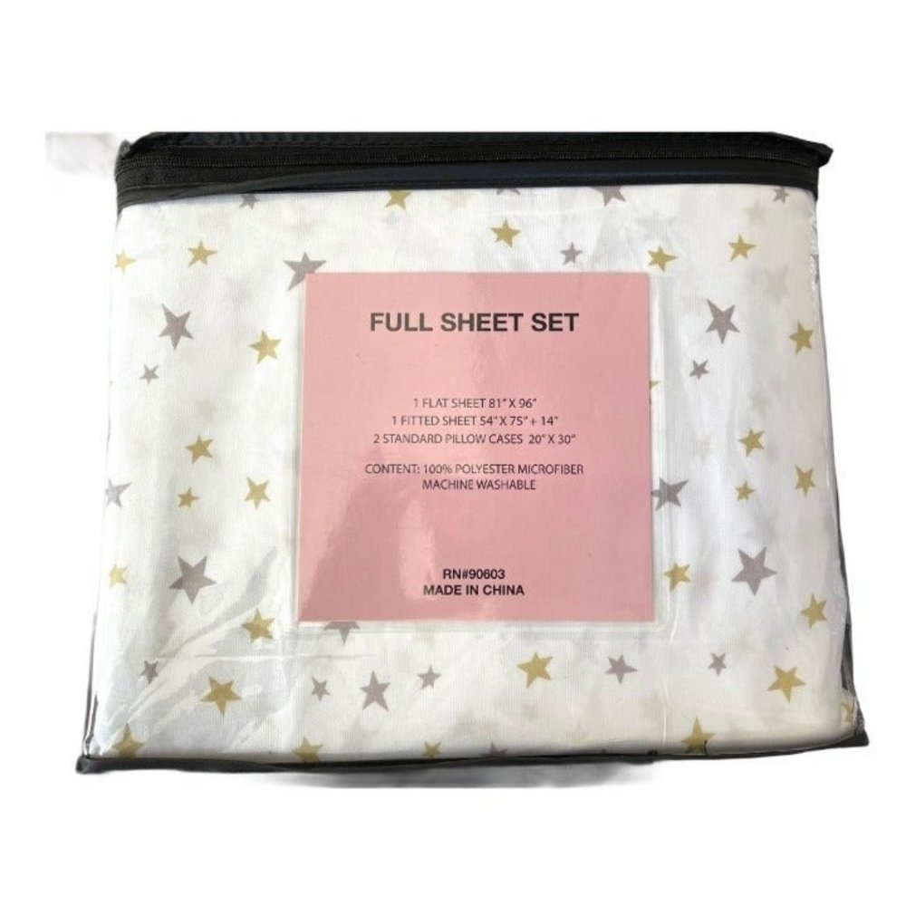 BCBG Girls Stars Full 4pc Sheet Set